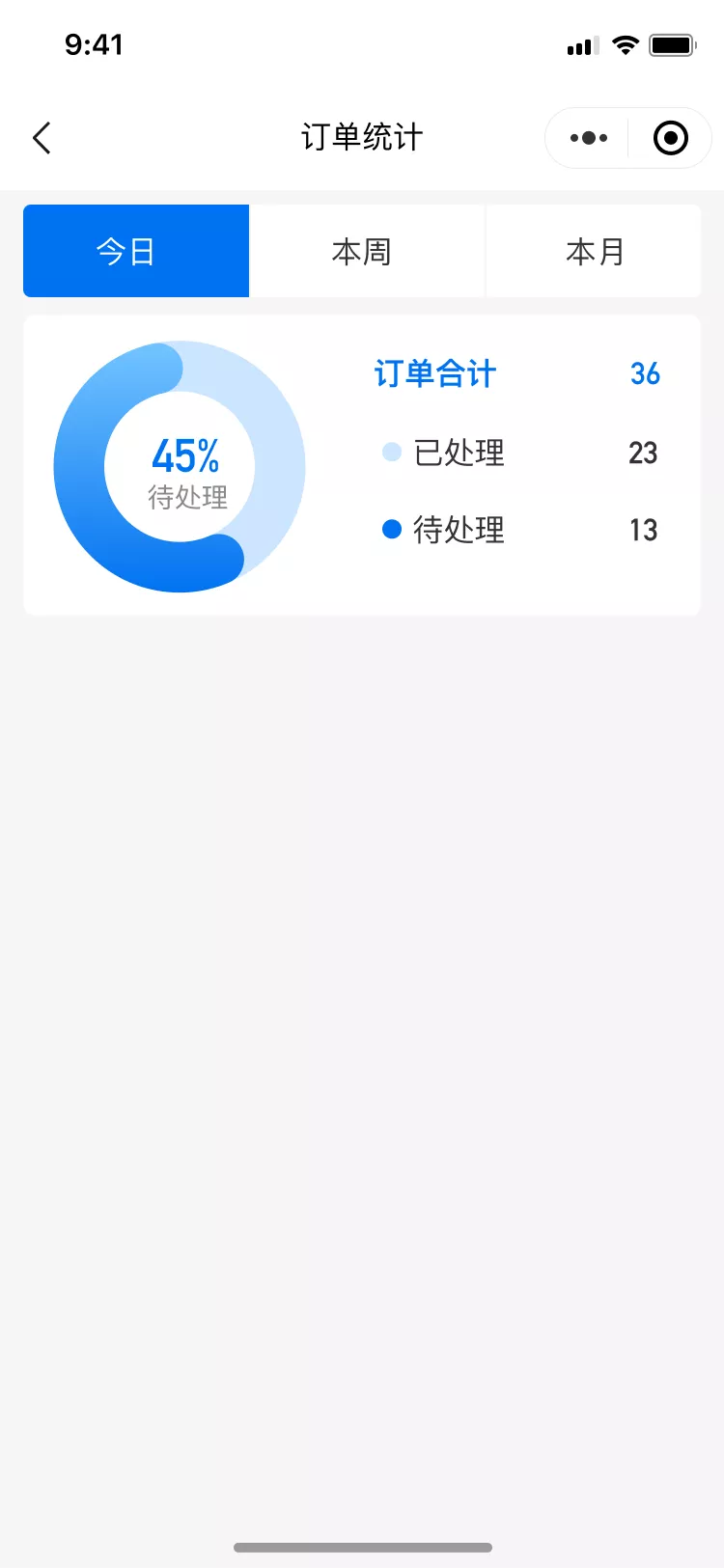 订单统计