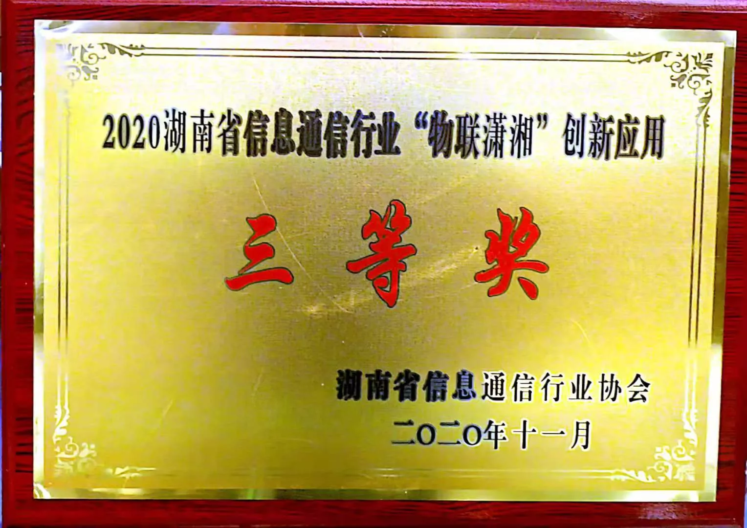 2023年04月湖南乎谷获“2022年度物联网应用创新优秀企业奖”荣誉
